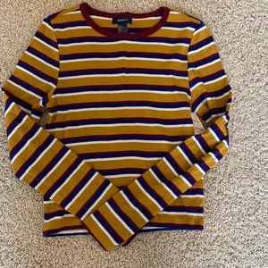Forever 21 Striped Long Sleeve Shirt